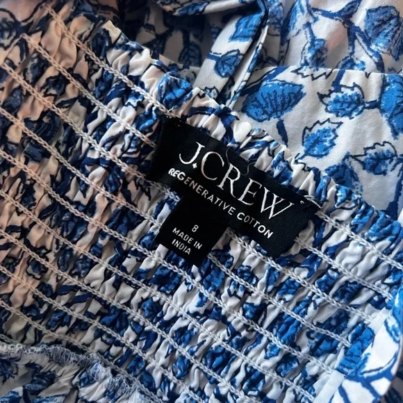 J. Crew Square Neck Midi Dress Bandana Block Print - Picture 5 of 9